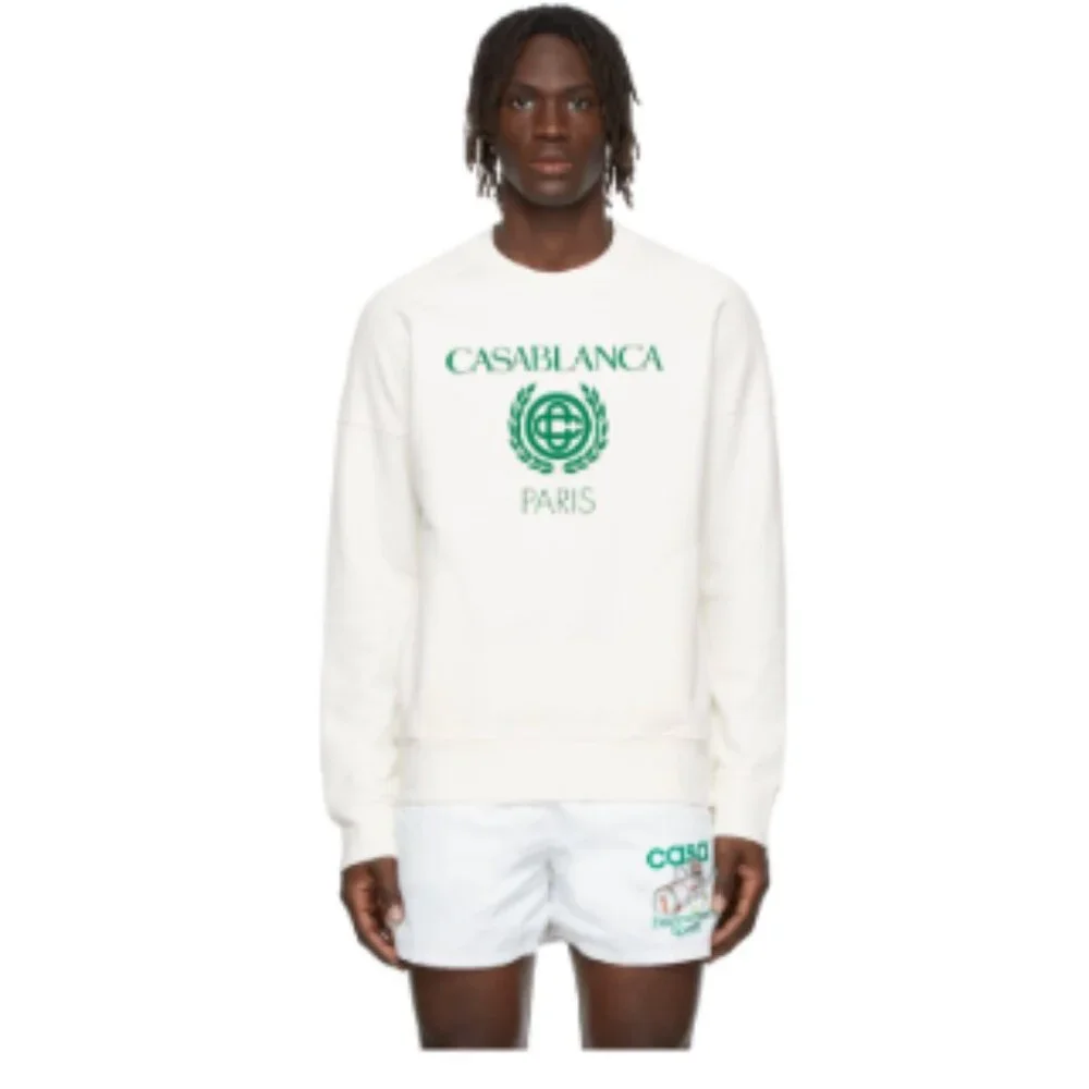 CASABLANCA Reverse Loopback Panel Sweatshirt Off-white - Picture 2 of 5